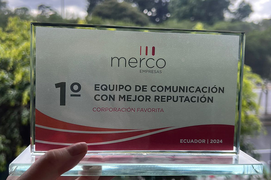 Corporación Favorita lidera el ranking de las mejores empresas con reputación corporativa en Ecuador